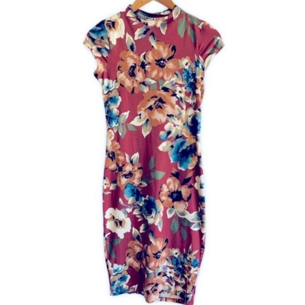 Iris Artistic Blend Fabric Dress Sz M - Picture 3 of 4